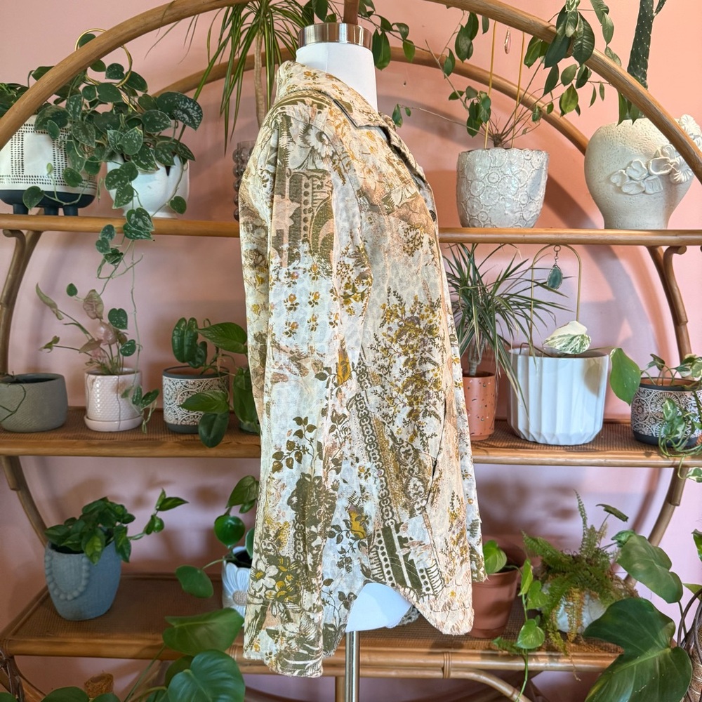 Anthropologie Pilcro Fielder Denim Jacket Shacket Long Sleeve Boxy Button Down S - Picture 6 of 16